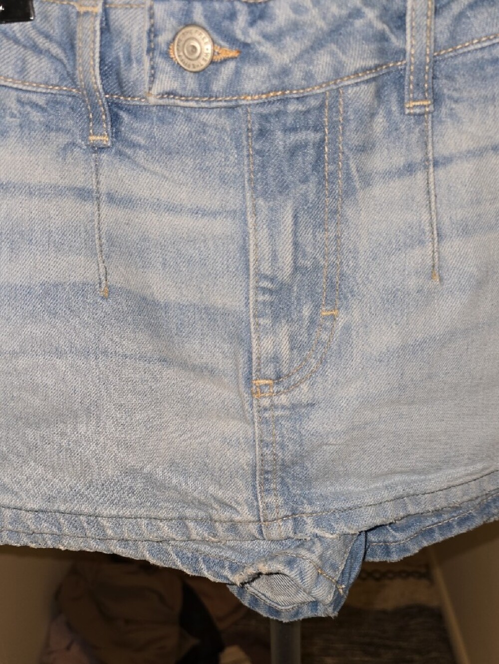 NWT We The Free Light Wash High-Rise Denim Skort - Picture 3 of 5